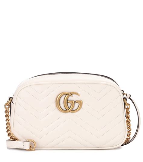 gucci small marmont white|gucci marmont small shoulder bag.